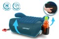 FOTELIK SAMOCHODOWY PODKŁADKA SIEDZISKO Z ISOFIX CZARNO-GRANATOWY R129 125-150 CM