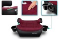 FOTELIK SAMOCHODOWY PODKŁADKA SIEDZISKO MIMORI CZARNO-BORDOWY ISOFIX R129 125-150 CM