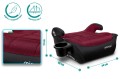 FOTELIK SAMOCHODOWY PODKŁADKA SIEDZISKO MIMORI CZARNO-BORDOWY R129 125-150 CM