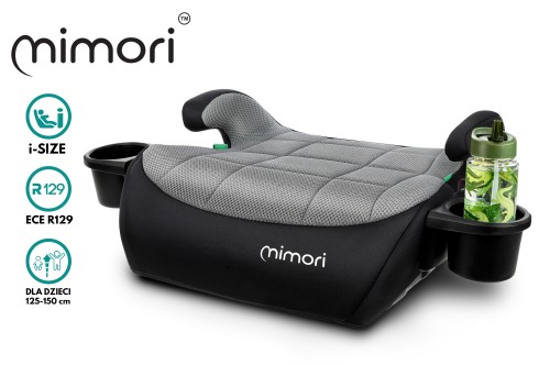 FOTELIK SAMOCHODOWY PODKŁADKA SIEDZISKO MIMORI CZARNO-SREBRNY R129 125-150 CM