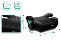 FOTELIK SAMOCHODOWY PODKŁADKA SIEDZISKO MIMORI CZARNO-SZARY R129 125-150 CM