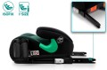 FOTELIK SAMOCHODOWY PODKŁADKA SIEDZISKO MIMORI CZARNO-ZIELONY ISOFIX R129 125-150 CM