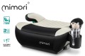 FOTELIK SAMOCHODOWY PODKŁADKA SIEDZISKO MIMORI CZARNO-BEŻOWY ISOFIX R129 125-150 CM