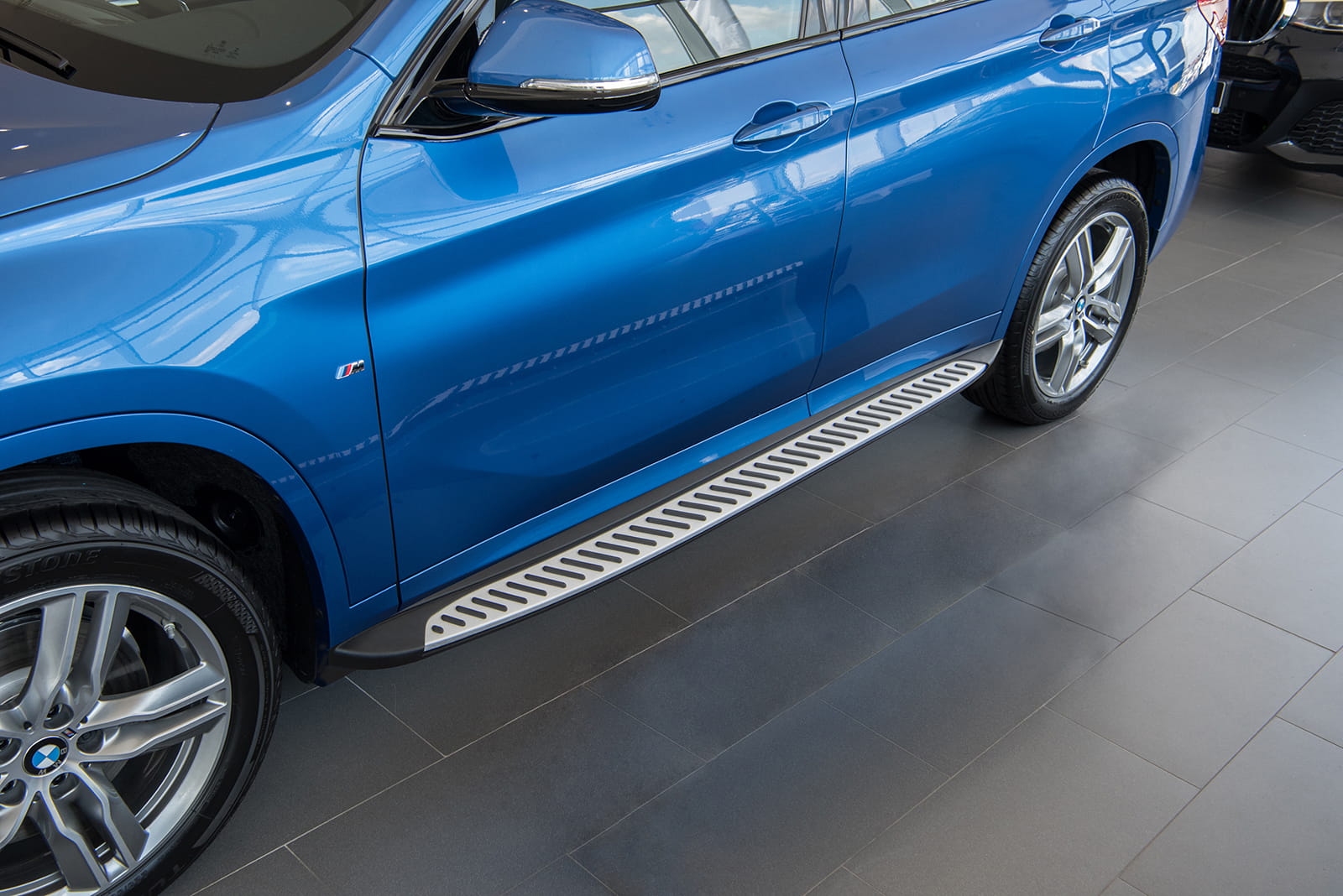 Protezione Paraurti In Acciaio Inox Per BMW X1 F48 2015-2022 | V2A Spessore 0,7 Mm, Adesivo 3M Preinstallato, Made In Germany