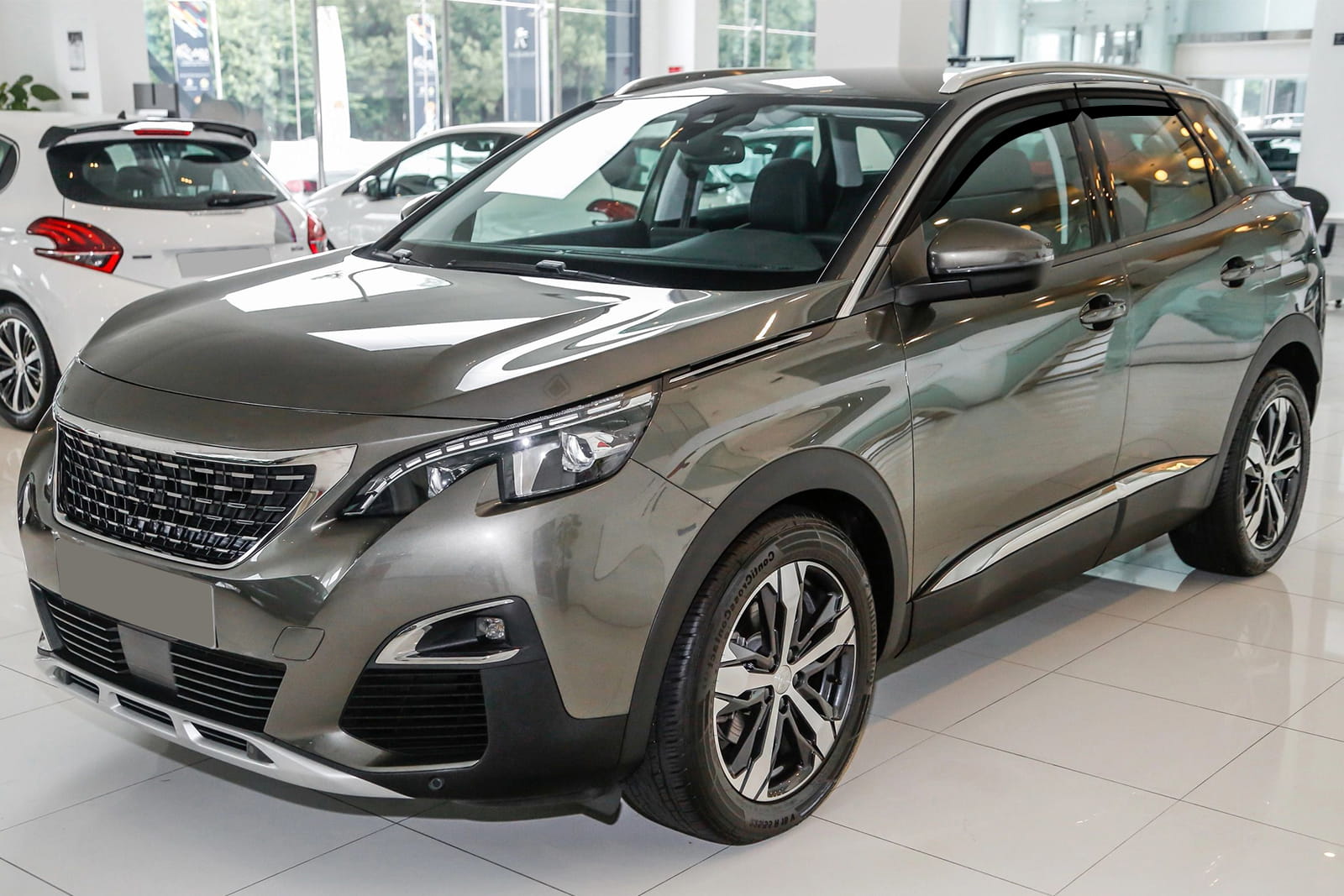 MDAK ACE-2 Dakdrager bagagedrager compatibel met Peugeot 3008 II (P84) Post-Facelift 2021-2023 Spoorstaven Grijs Aluminium 2 Staven