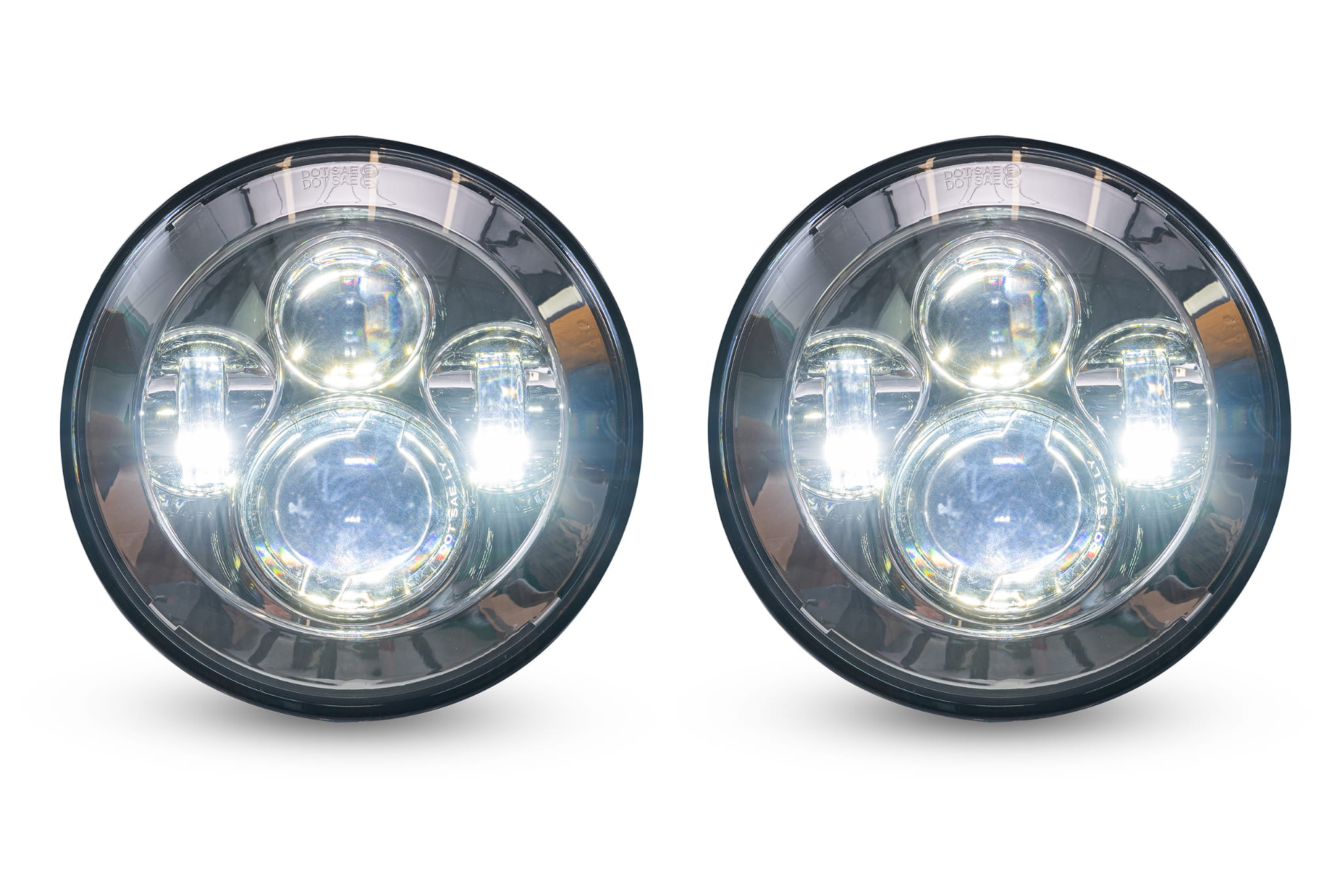 Set Fari A LED Nero Per Land Rover 90/110 & Defender (1983-2016) – Omologati E, Design Moderno
